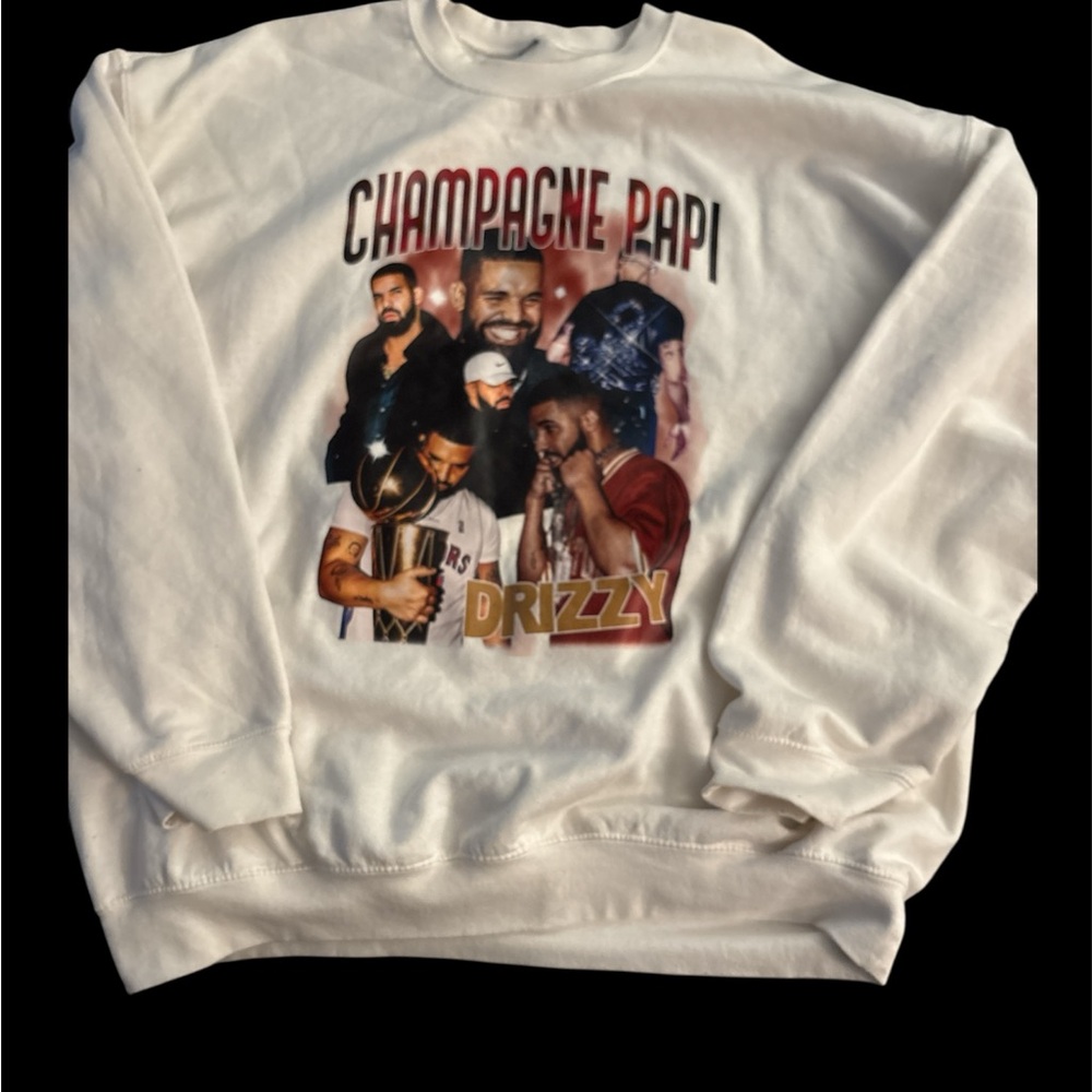 Champagne Papi Graphic Men's Sweatshirt